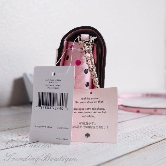 Kate Spade Staci Festive Confetti Flap Crossbody - Picture 4 of 12